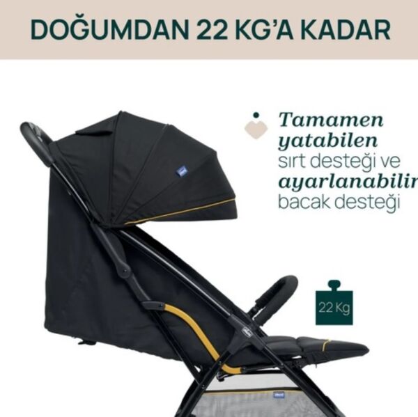 Chicco Glee Bebek Arabası - Uneven Siyah