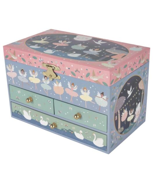 FLOSS&ROCK 3 Cekmeceli Müzikli Mücevher Kutusu / Enchanted