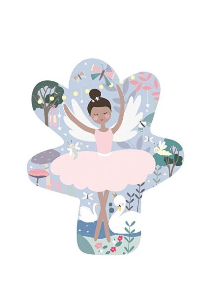 FLOSS&ROCK 12 Parça Şekilli Yap-Boz Balerin