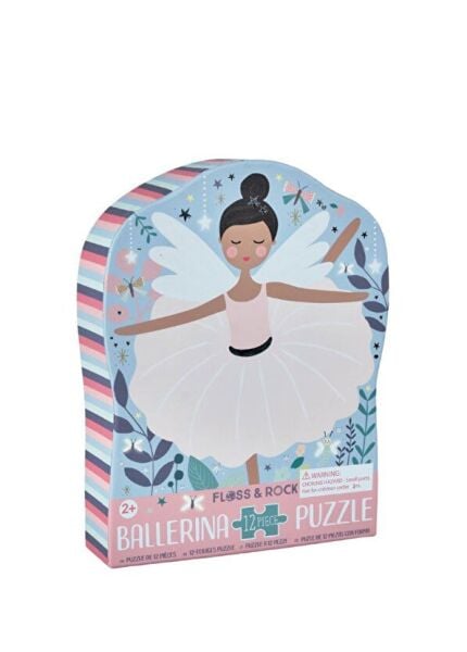 FLOSS&ROCK 12 Parça Şekilli Yap-Boz Balerin