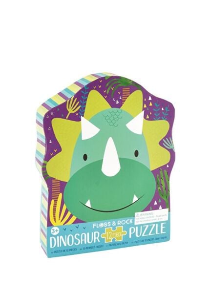 FLOSS&ROCK 12 Parça Şekilli Yap-Boz/Dinazor