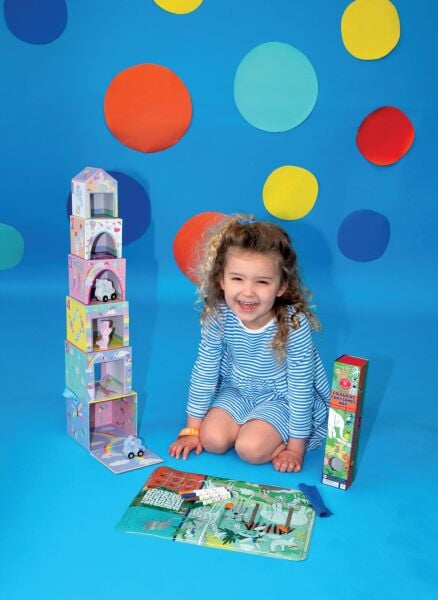 FLOSS&ROCK  Ahşap Figürlü Küpler Fantasy