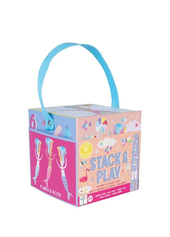 FLOSS&ROCK  Ahşap Figürlü Küpler Fantasy