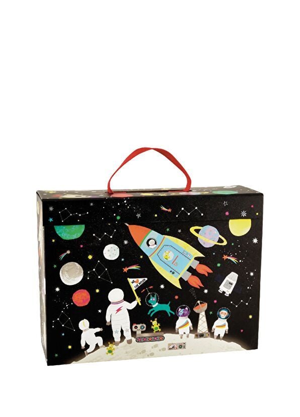 FLOSS&ROCK Ahşap Figürlü Oyun Kutuları/Space