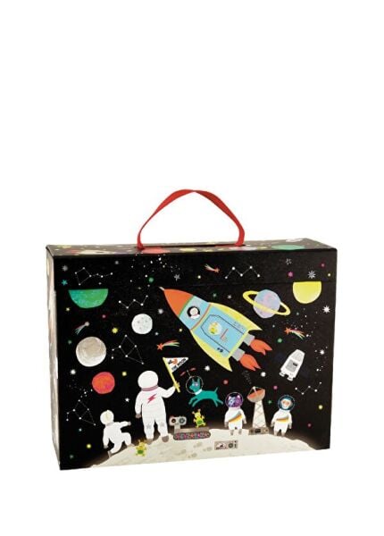 FLOSS&ROCK Ahşap Figürlü Oyun Kutuları/Space