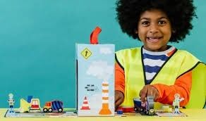 FLOSS&ROCK Ahşap Figürlü Oyun Kutuları / Construction