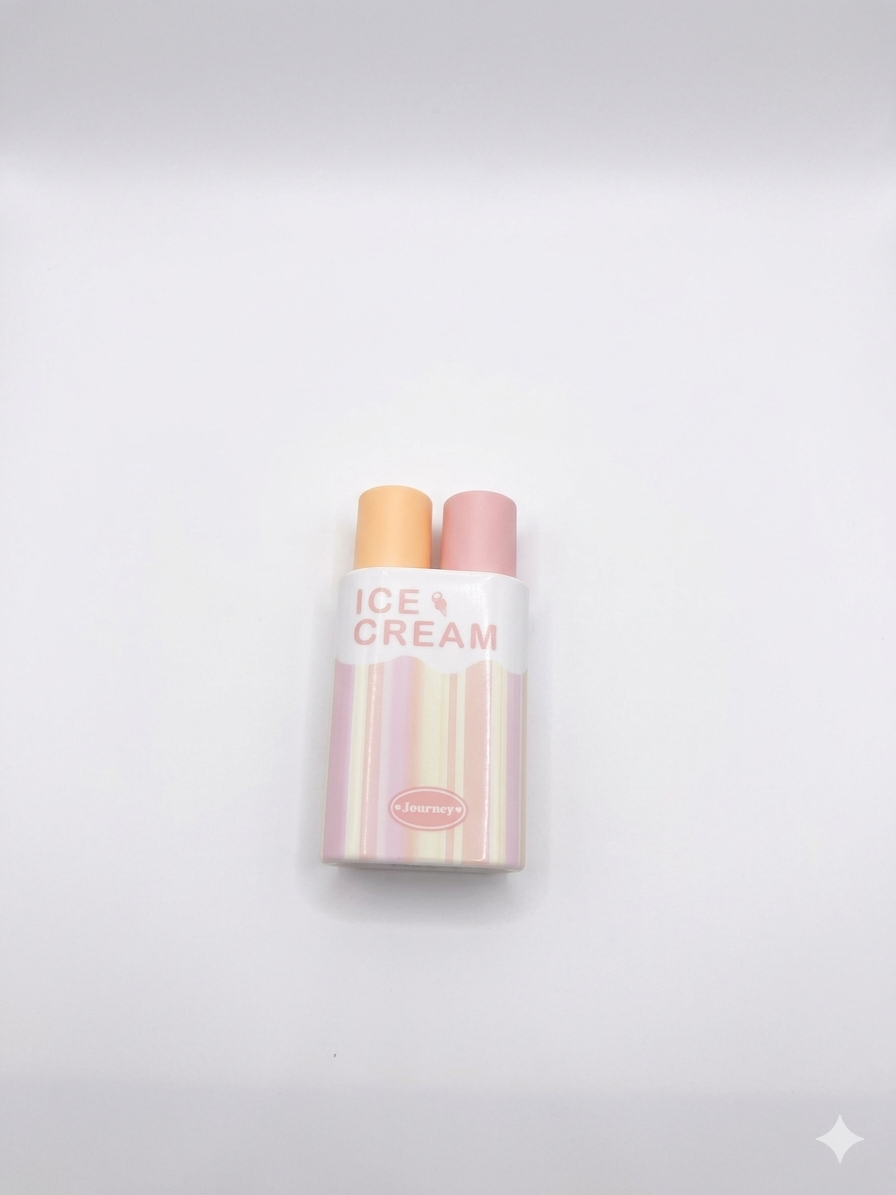 Taros Ice Cream Hıghlıther Kalem Turuncu Pembe