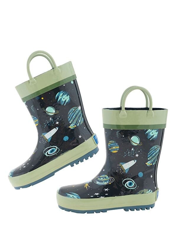 Stephen Joseph Uzay Desenli Erkek Çocuk Yağmur Çizmesi
