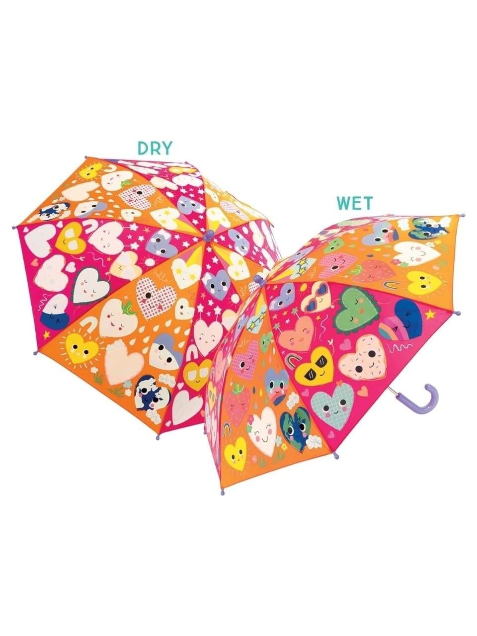 FLOSS&ROCK  Hearts Renk Değiştiren Çocuk Şemsiye