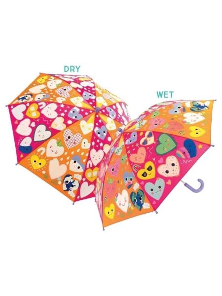 FLOSS&ROCK  Hearts Renk Değiştiren Çocuk Şemsiye