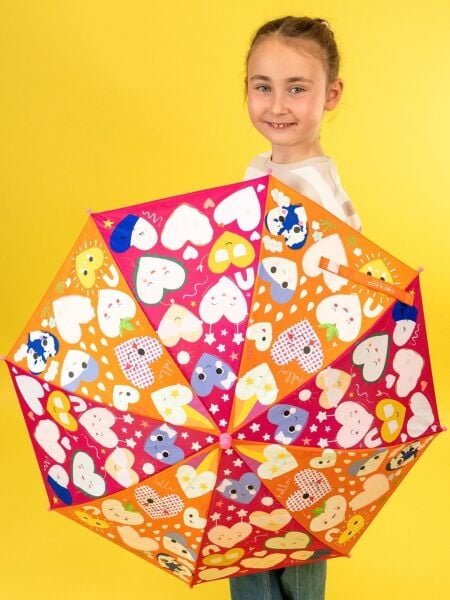 FLOSS&ROCK  Hearts Renk Değiştiren Çocuk Şemsiye