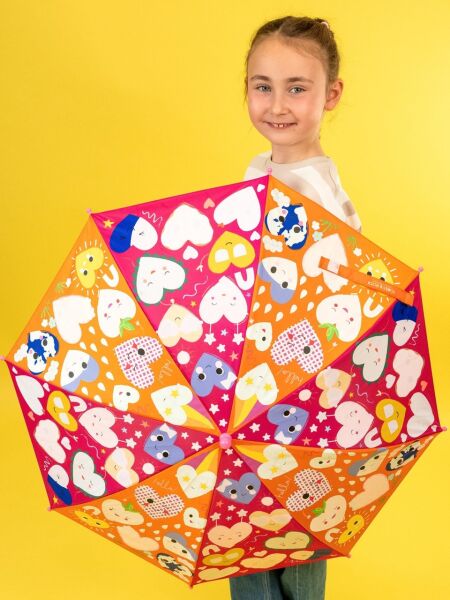 FLOSS&ROCK  Hearts Renk Değiştiren Çocuk Şemsiye