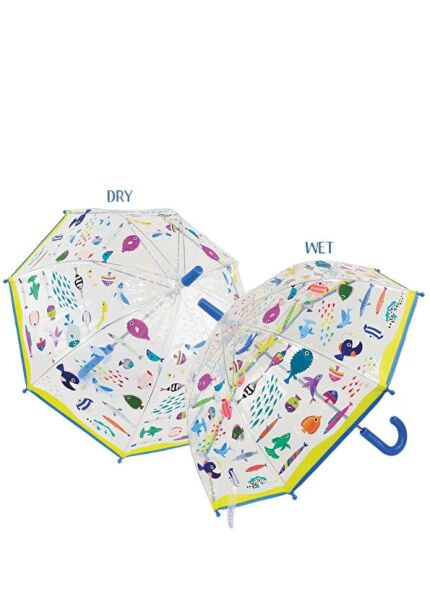 FLOSS&ROCK Ocean Clear Renk Değiştiren Çocuk Şemsiye