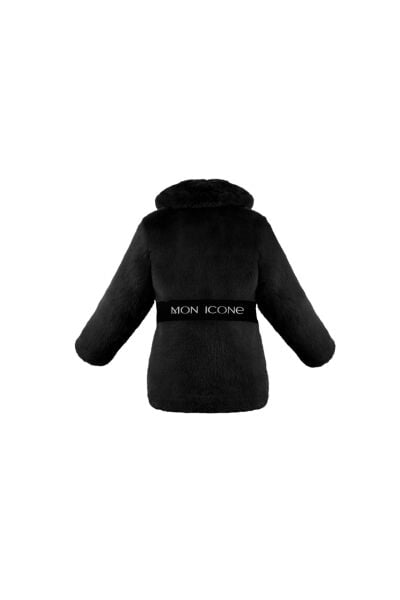 Mon İcone Mon Fur Black Kürk