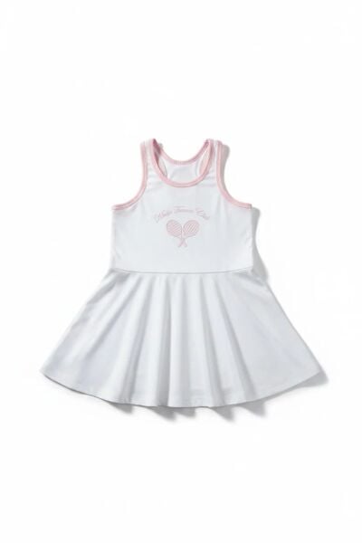 Miela Kids Tennis Club Kız Çocuk Tenis Elbisesi - Beyaz