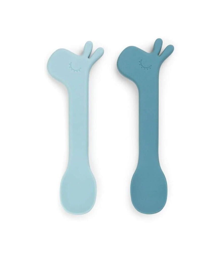 Done by Deer Silikon Kaşık Seti (2 Adet) // Lalee - Mavi