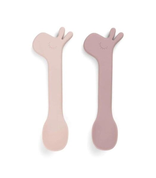 Done by Deer - Lalee - 2'li Silikon Kaşık Seti - Pembe
