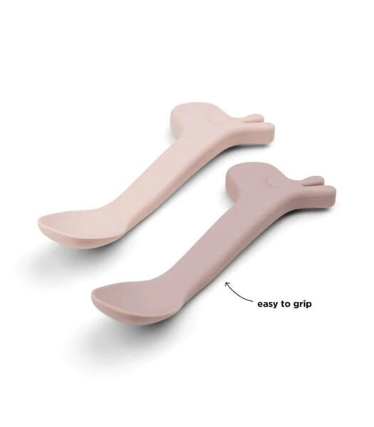Done by Deer - Lalee - 2'li Silikon Kaşık Seti - Pembe