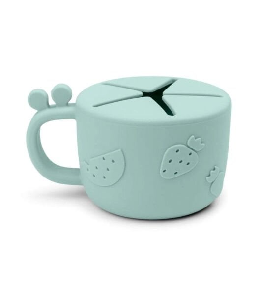 Done by Deer Dökülmeyen Silikon Atıştırma Kabı // Raffi - Mavi