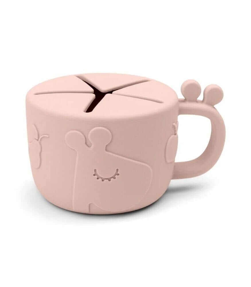 Done by Deer Dökülmeyen Silikon Atıştırma Kabı // Raffi - Pembe