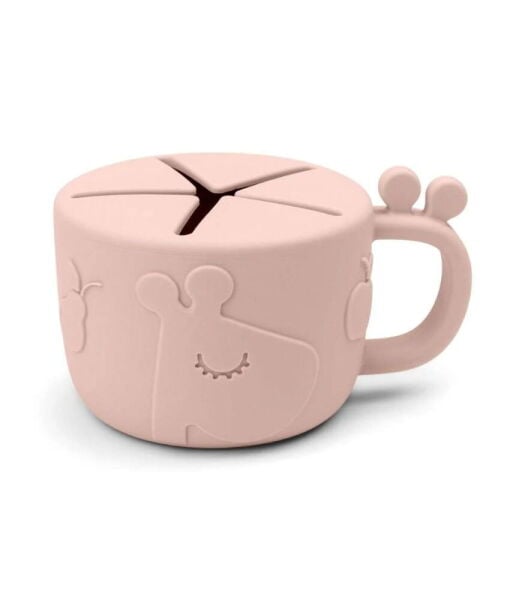 Done by Deer Dökülmeyen Silikon Atıştırma Kabı // Raffi - Pembe