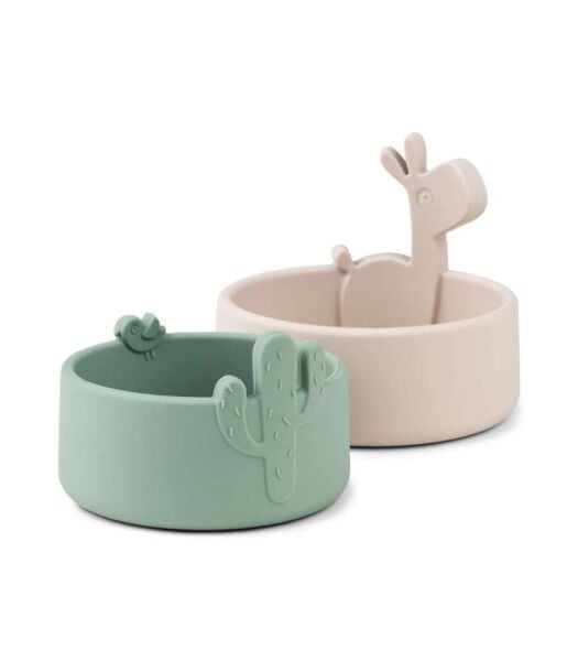 Done by Deer Silikon Kase Set (2 Adet) // Lalee - Bej & Yeşil