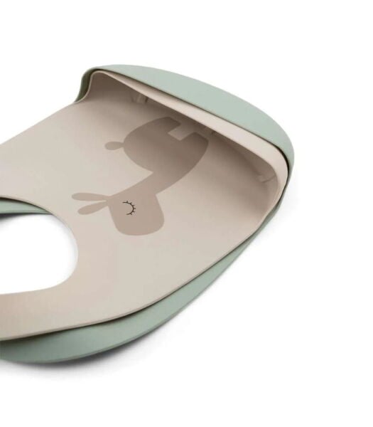 Done by Deer Silikon Mama Önlüğü Set (2 Adet) // Lalee - Bej & Yeşil