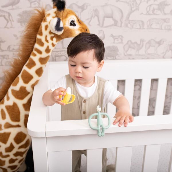 Matchstick Monkey Silikon Diş Kaşıyıcı Set Mint Yeşili