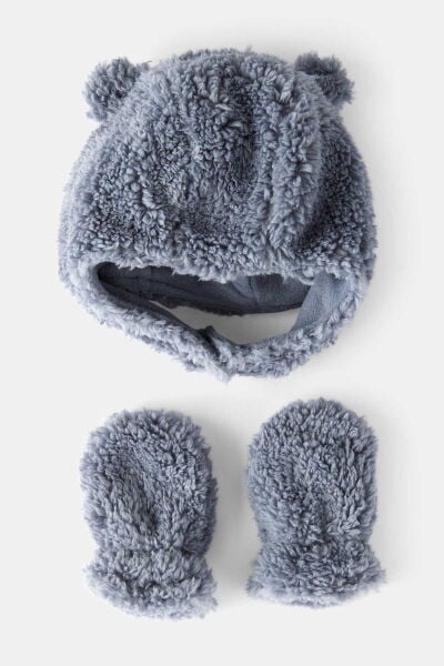 CARTER'S Erkek Bebek Mavi Bere Eldiven