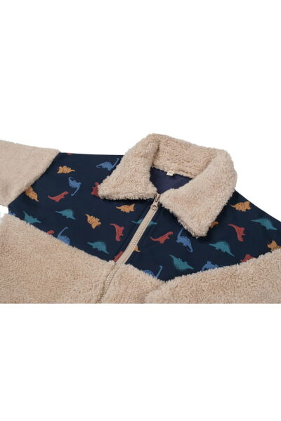 Miela Kids Dinoland Teddy Ceket - Lacivert