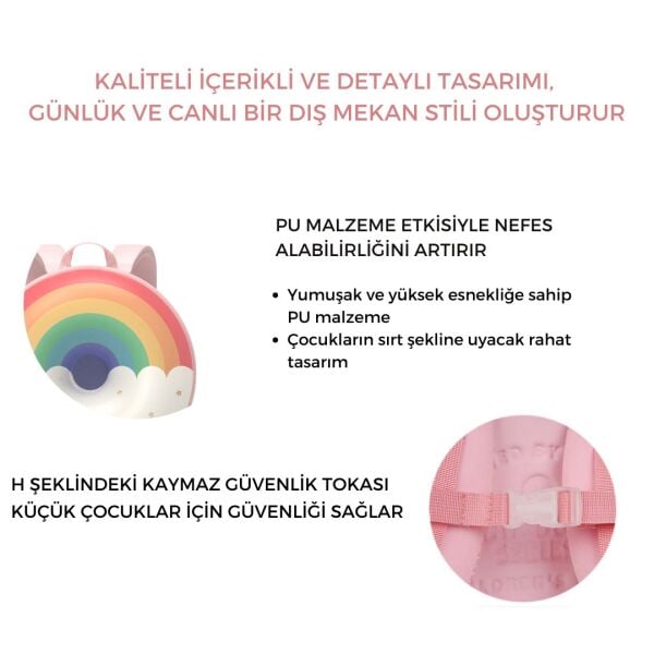 ZOYZOII Donut Serisi Sırt Çantası / Sweet Rainbow