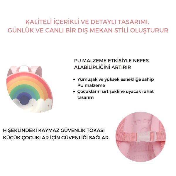 ZOYZOII Donut Serisi Sırt Çantası / Sweet Rainbow