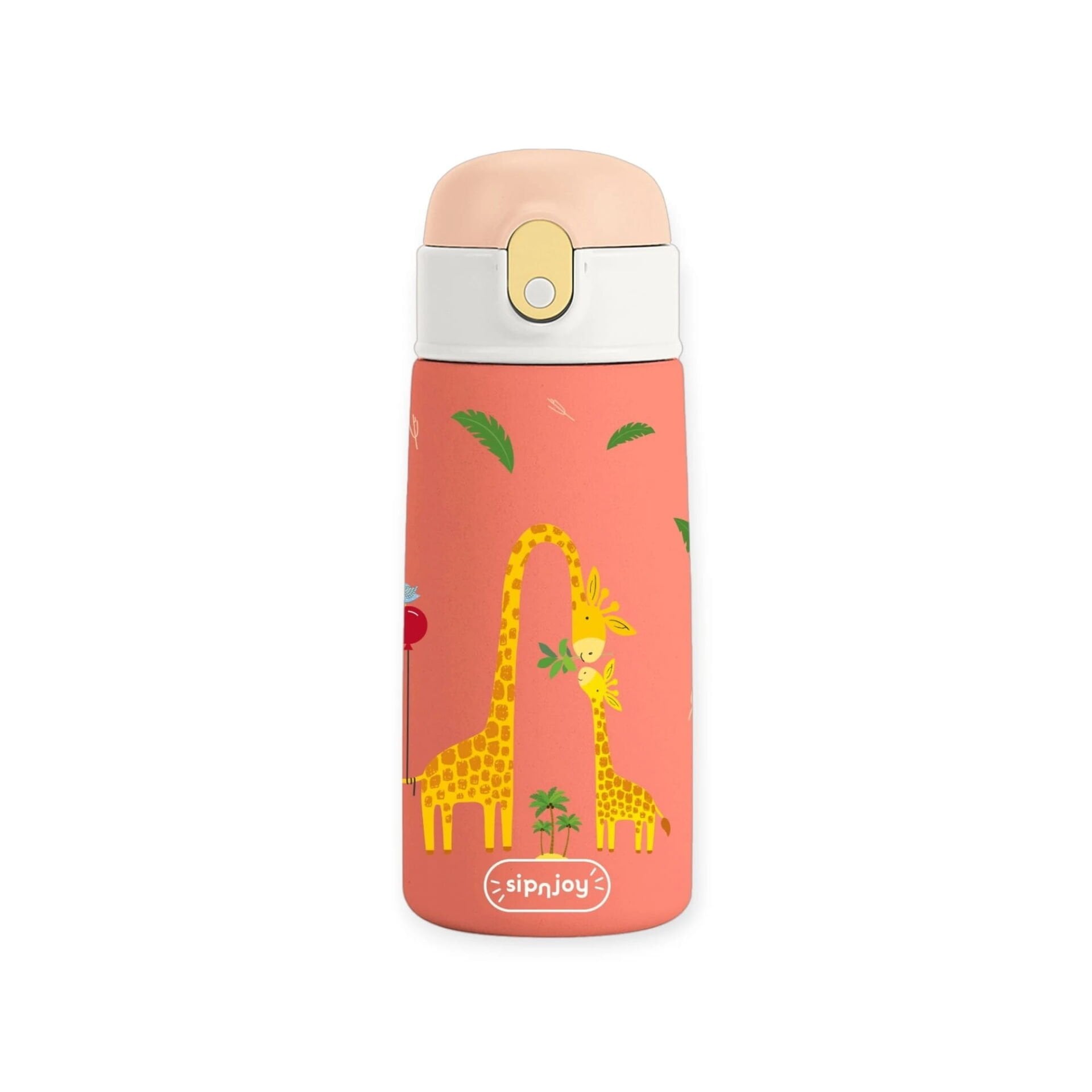 SipnJoy SipSquad Çocuk Su Termosu | 480 ml Giggle Giraffe