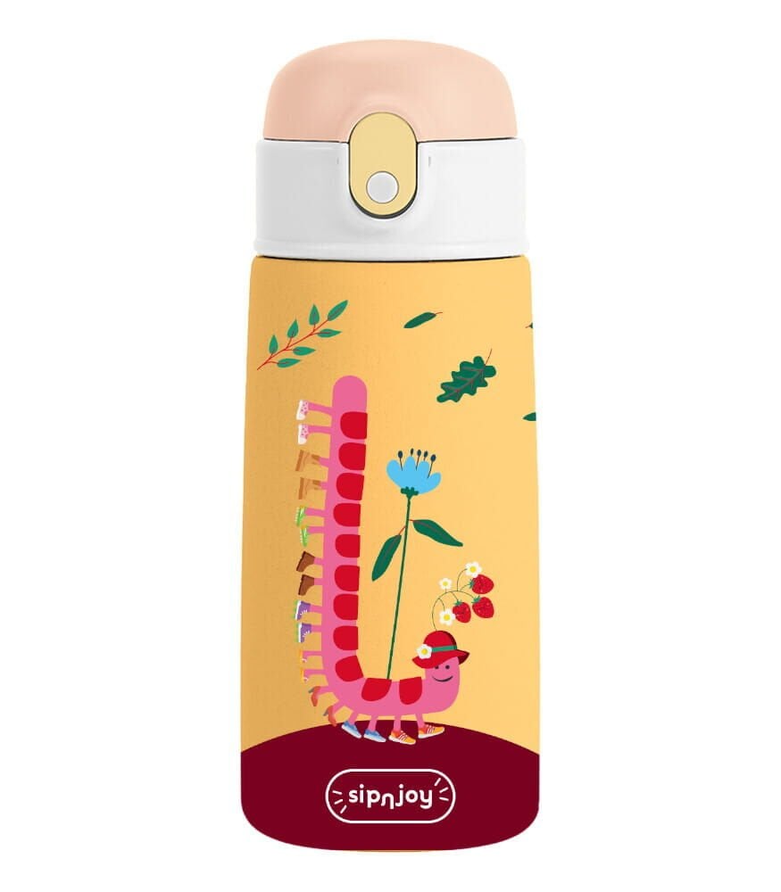 SipnJoy  SipSquad Çocuk Su Termosu (480 ml) // Twisty Joy