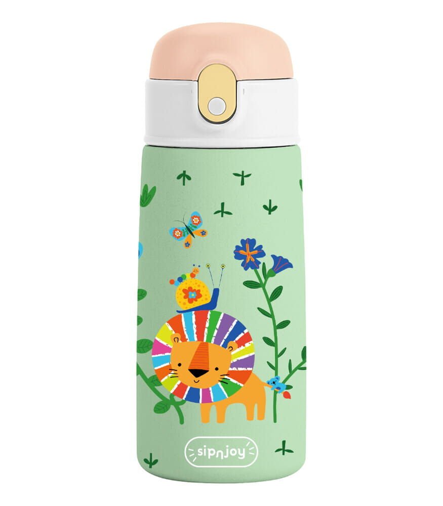 SipnJoy SipSquad Çocuk Su Termosu (480 ml) // Lively Roar