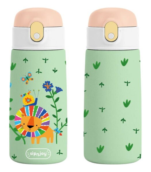 SipnJoy SipSquad Çocuk Su Termosu (480 ml) // Lively Roar