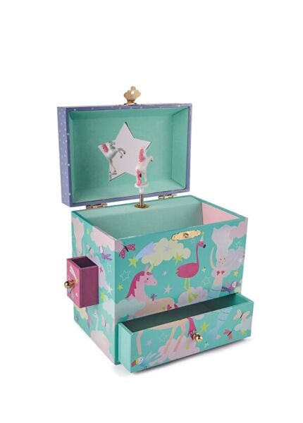 FLOSS&ROCK Müzikli 3 Çekmeceli Mücevher Kutusu / Fantasy