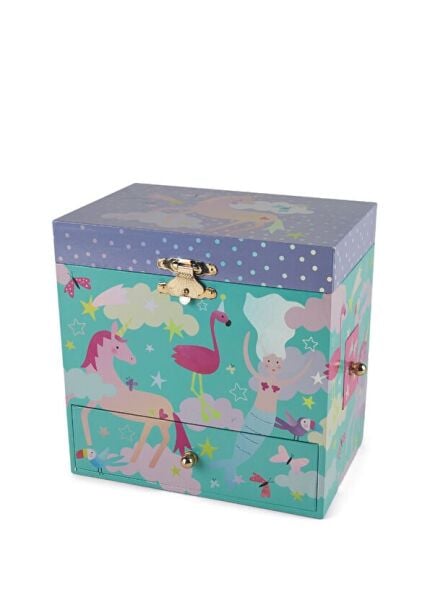 Floss & Rock Müzikli 3 Çekmeceli Mücevher Kutusu / Fantasy