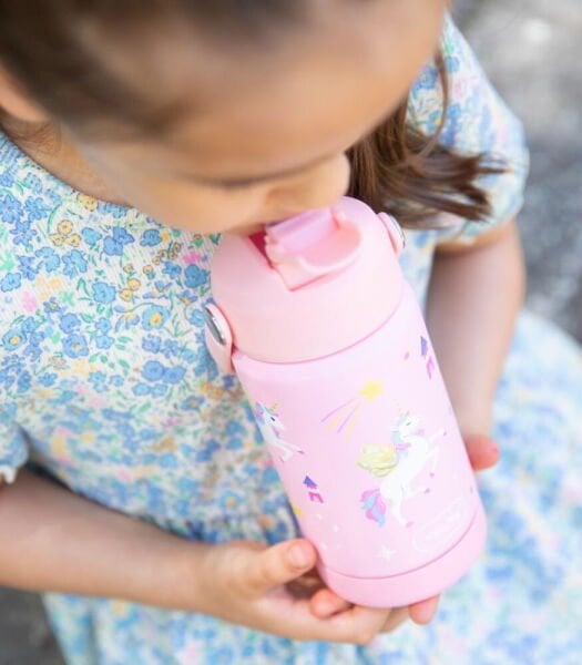 SipnJoy  FlipSip Çocuk Su Termosu (360 ml) // Golden Horn