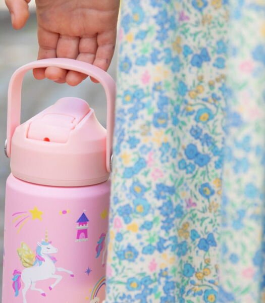 SipnJoy  FlipSip Çocuk Su Termosu (360 ml) // Golden Horn