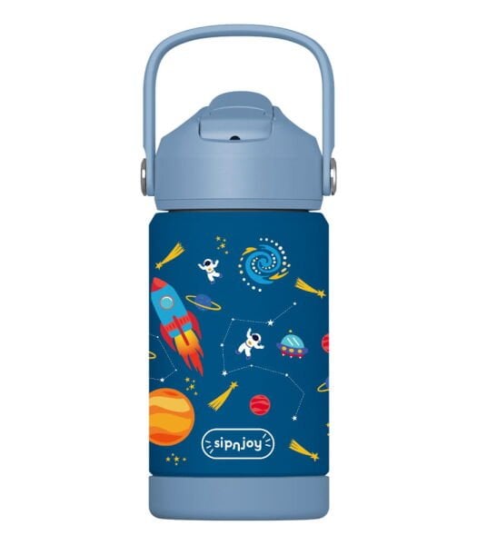 SipnJoy FlipSip Çocuk Su Termosu (360 ml) // Star Explorer