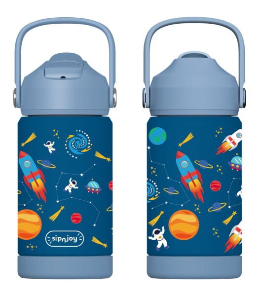 SipnJoy FlipSip Çocuk Su Termosu (360 ml) // Star Explorer