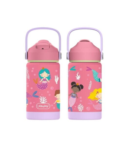 SipnJoy FlipSip Çocuk Su Termosu (360 ml) // Mermaid Dream