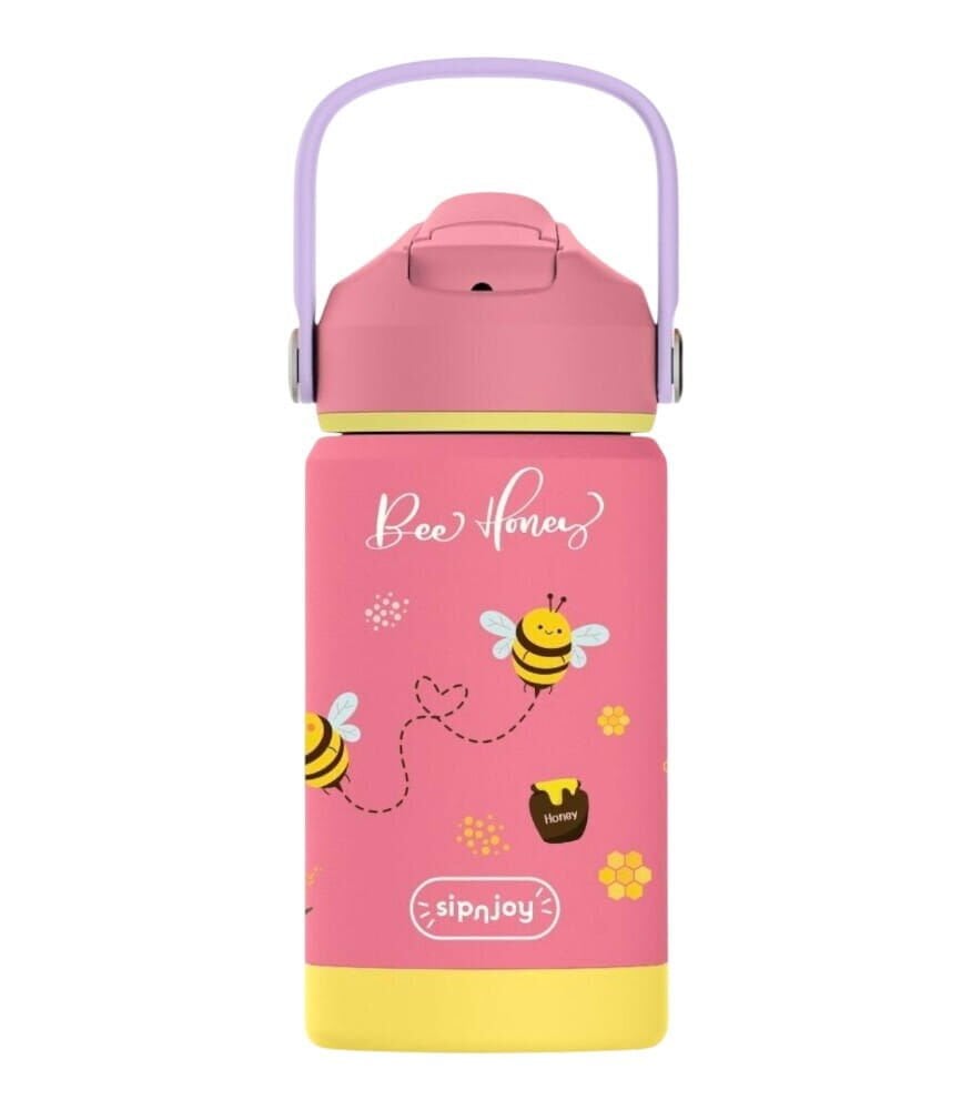 SipnJou FlipSip Çocuk Su Termosu (360 ml) // Bee Honey