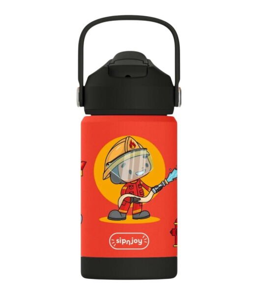 SipnJoy FlipSip Çocuk Su Termosu (360 ml) // Firefighter Buddy