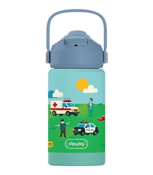 SipnJoy FlipSip Çocuk Su Termosu (360 ml) // Rescue Crew