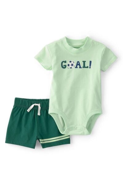 CARTER'S Erkek Bebek Body Şort Set