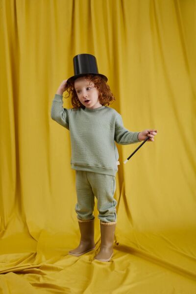 Miela Kids Kapitone Sweatshirt Mint