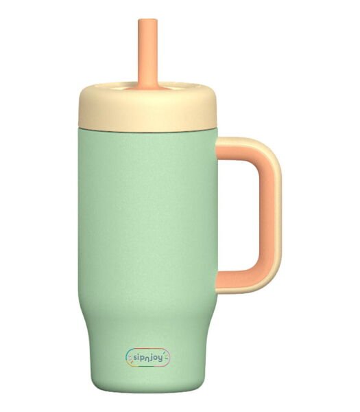 SipnJoy HandleHug Tumbler Termos Pipetli Suluk (550 ml) // Mint