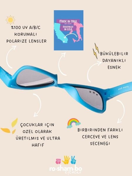 Roshambo Eyewear Ice Ice Baby / Aynalı Mavi Lens / R